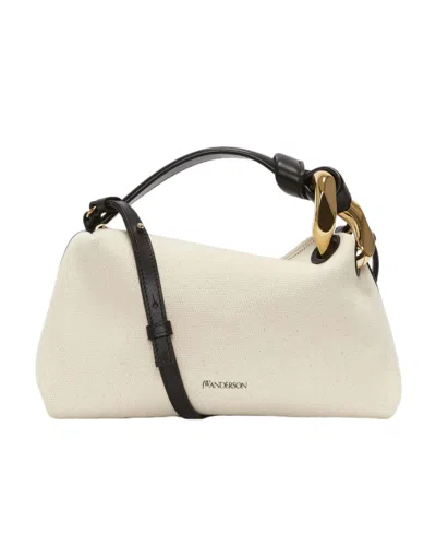 Jw Anderson Corner Leather Bag In Nude