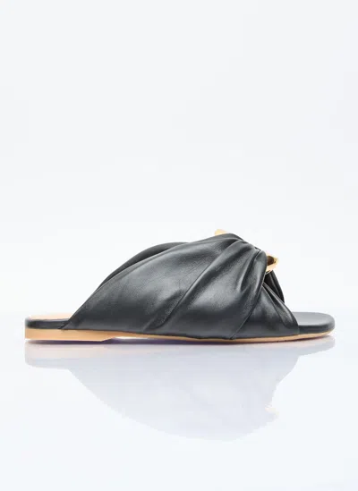 JW ANDERSON CORNER LEATHER FLATS