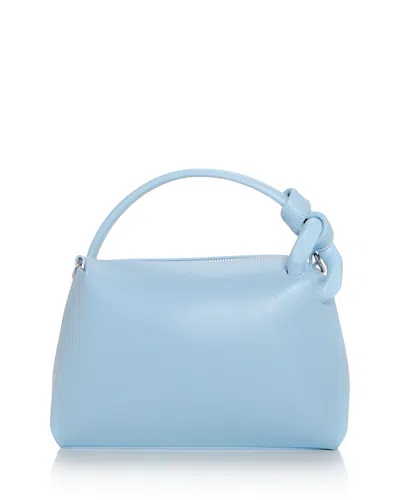 Jw Anderson Corner Leather Shoulder Bag In Light Blue