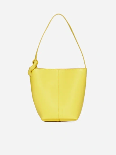Jw Anderson Jwa Corner Bag - Leather Bucket Bag In Yellow