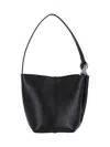 Jw Anderson Shoulder Bag With Metal Hardware And Seam Detailing In Black