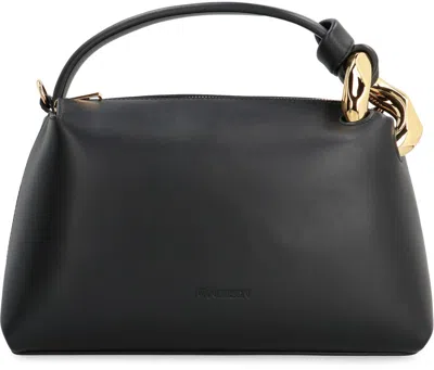 Jw Anderson Corner Top Handle Bag In Black