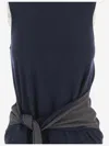 Jw Anderson Cotton And Cashmere Blend Tank Top In Blue