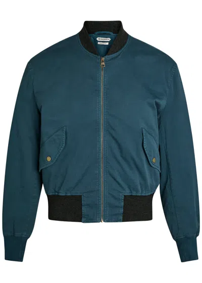 Jw Anderson Cotton Bomber Jacket In Blue