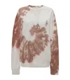 Jw Anderson Tie -dye Sweatshirt With Cat Print In Brown
