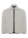 Jw Anderson Wool And Cotton-blend Jacket In Gray