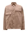 Jw Anderson Patchwork Overshirt In Neutrals