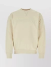 JW ANDERSON COTTON CREWNECK SWEATER WITH RIBBED HEM AND CUFFS