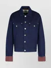 Jw Anderson Cotton Jacket Featuring Chest Pockets In Blue