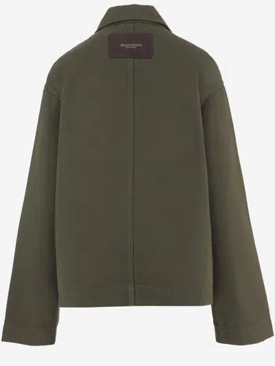 Jw Anderson Cotton Jacket In Gray