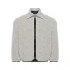 Jw Anderson Contrast Trim Casual Jacket Light Grey Melange In Gray