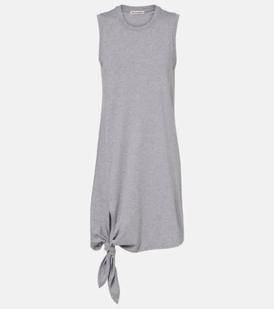 Jw Anderson Cotton Jersey Midi Dress In Gray