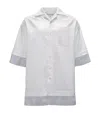 Jw Anderson Double Layer Oversize Camp Shirt In White