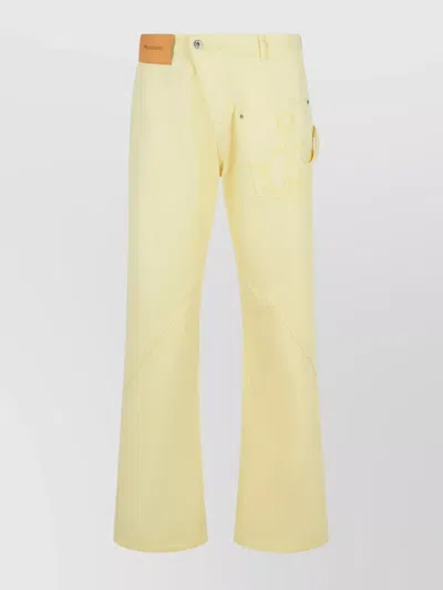 JW ANDERSON COTTON PANTS TWISTED LEG