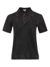 Jw Anderson Mens Washed Black Layered Embroidered-logo Cotton-pique Polo Shirt In Black