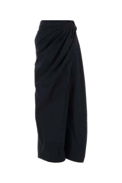 Jw Anderson Cotton Poplin Wide-leg Pant In Blue