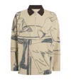 Jw Anderson Mens Nougat Embroidered-logo Graphic-pattern Cotton-jersey Polo Shirt Xl In Neutral
