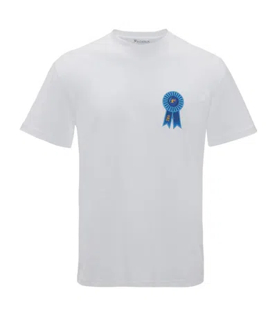 Jw Anderson Cotton Rosette T-shirt In White
