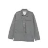 Jw Anderson Patch Pocket Rugby Shirt In Gray