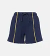 Jw Anderson Contrast Seam Shorts In Blue