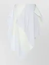 Jw Anderson Cotton Skirt With Patchwork Striped Layers