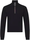 Jw Anderson Half Zipper Sweatshirt In Schwarz