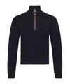 Jw Anderson Half Zipper Sweatshirt In Black