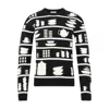 Jw Anderson J. W. Anderson Knit Sweater With Kitchenware Motifs In Black