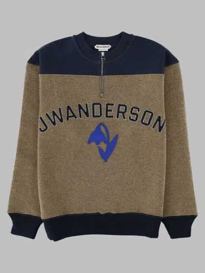 Jw Anderson Cotton Sweatshirt In Brown