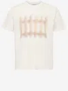 Jw Anderson White Crewneck Printed T-shirt In Neutral