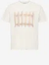 Jw Anderson White Crewneck Printed T-shirt In Neutral