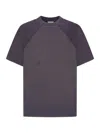 Jw Anderson Cotton T-shirt With Washed Effect In Blue
