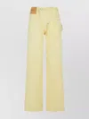 Jw Anderson J. W. Anderson Workwear' Cotton Pants With Yellow Twisted Leg In Yellow