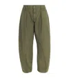 Jw Anderson Seam Trousers Twisted Seams In Green