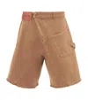 JW ANDERSON JW ANDERSON COTTON TWISTED WORKWEAR SHORTS
