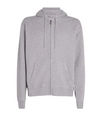 Jw Anderson Cotton Zip-up Hoodie In Gray