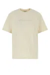 Jw Anderson Cream Cotton T-shirt In Neutral