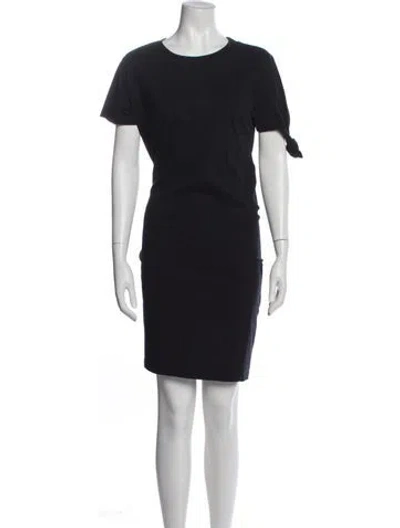 Pre-owned Jw Anderson Crew Neck Knee-length Dress In Black