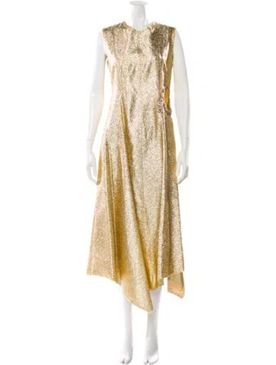 Pre-owned Jw Anderson Crew Neck Long Dress