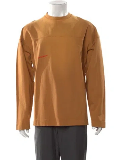 Pre-owned Jw Anderson Crew Neck Long Sleeve T-shirt W/ Tags In Orange