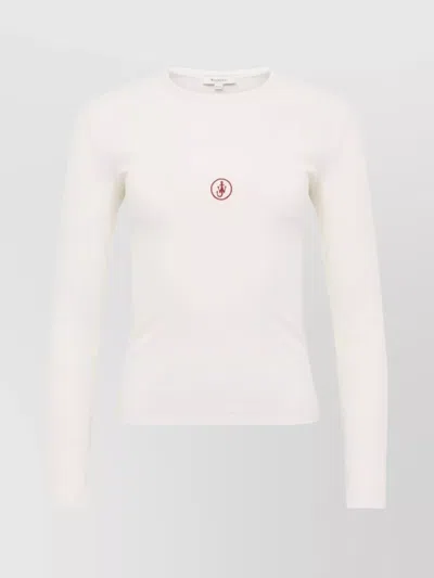JW ANDERSON CREW NECK LONG SLEEVES RIBBED CUFFS