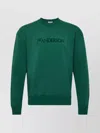 Jw Anderson Crew Neck Long Sleeves Sweatshirt In Green