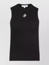 Jw Anderson J.w.anderson 'anchor Embroidery' Top In Black