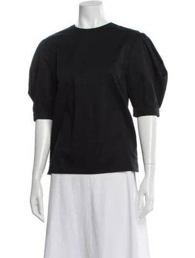 Pre-owned Jw Anderson Crew Neck Short Sleeve Top In Black