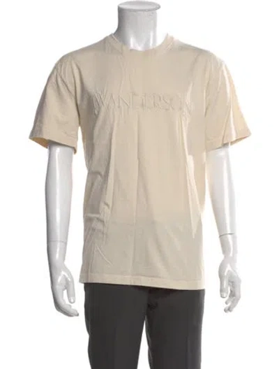Pre-owned Jw Anderson Crew Neck Short Sleeve T-shirt In Neutral
