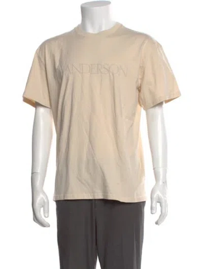 Pre-owned Jw Anderson Crew Neck Short Sleeve T-shirt In Neutral