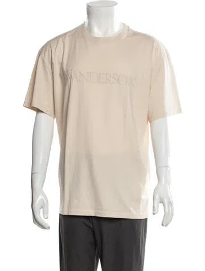 Pre-owned Jw Anderson Crew Neck Short Sleeve T-shirt W/ Tags In Neutral