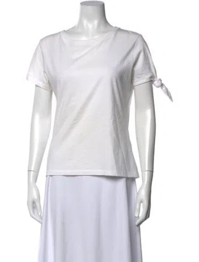 Pre-owned Jw Anderson Crew Neck Short Sleeve T-shirt In White