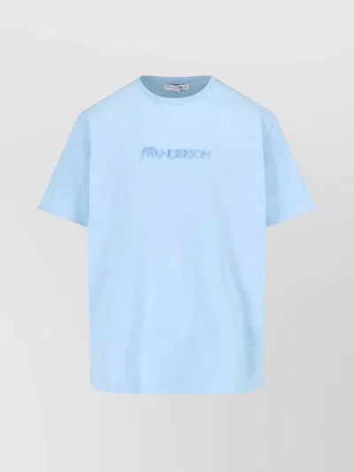 Jw Anderson Crew Neck Short Sleeves In Blue