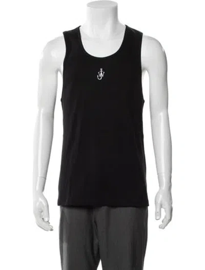 Pre-owned Jw Anderson Crew Neck Sleeveless T-shirt W/ Tags In Black
